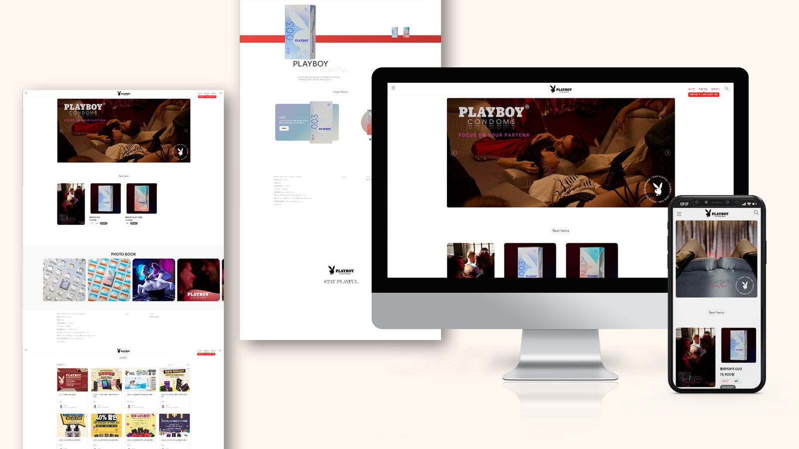 playboy condoms website ecommerce